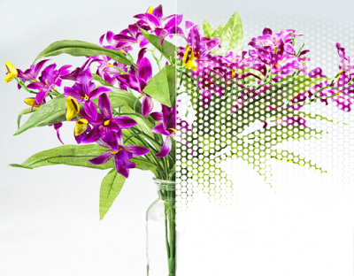 Dot matrix gradient LC