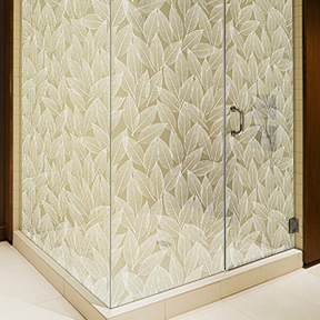 Frosted leaves shower LI